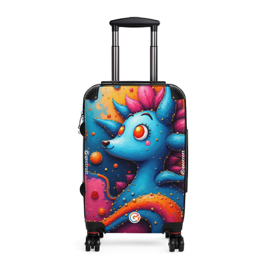 Cyan Prism in Flames Embrace