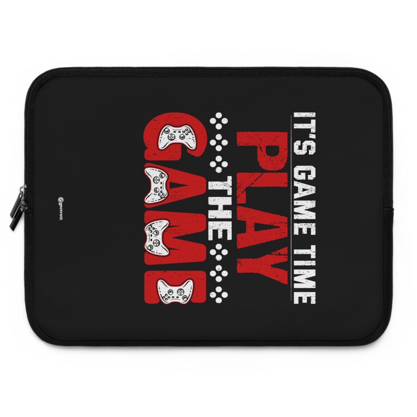 It Game Time Play Game Gamer Gaming Lightweight Smooth Neoprene Laptop Sleeve