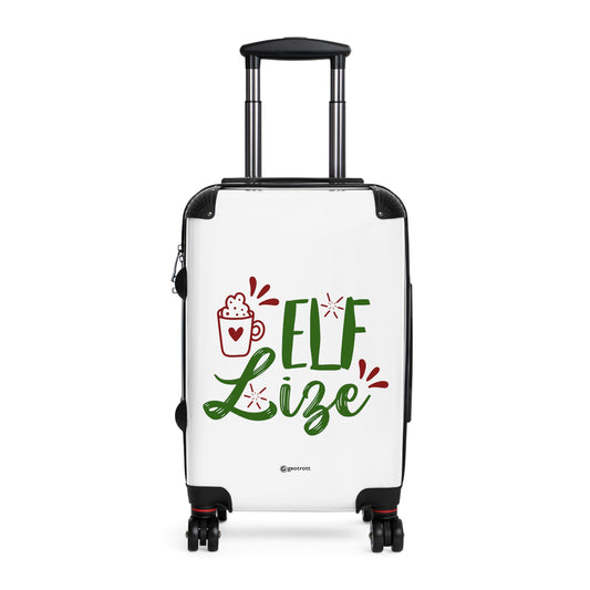 Christmas Season Elf Life Luggage Bag Rolling Suitcase Spinner