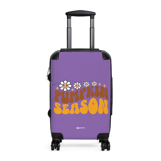 Fall Season Pumpkin Season Luggage Bag Rolling Suitcase Spinner