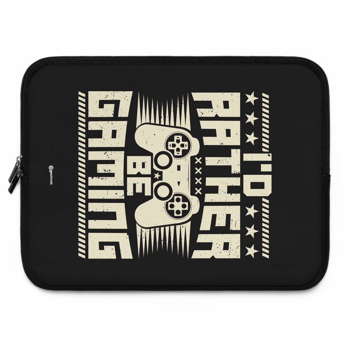 I'D Rather Be Gaming Gamer Gaming Lightweight Smooth Neoprene Laptop Sleeve