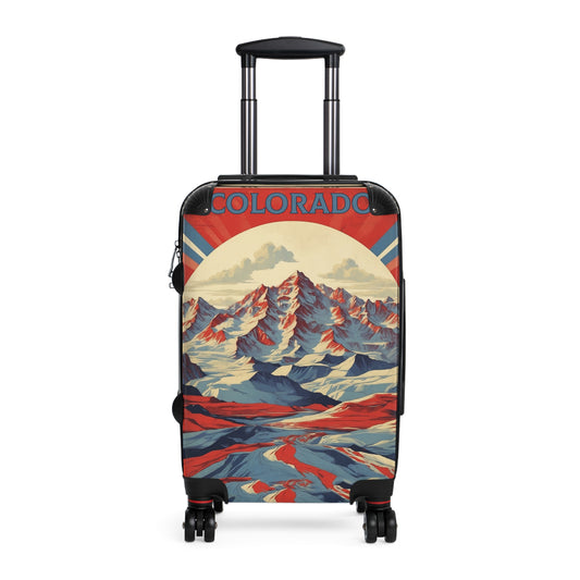 Colorado Majesty: Vintage Rocky Mountain Travel Poster, Retro American Landscape Art Vintage Travel Poster