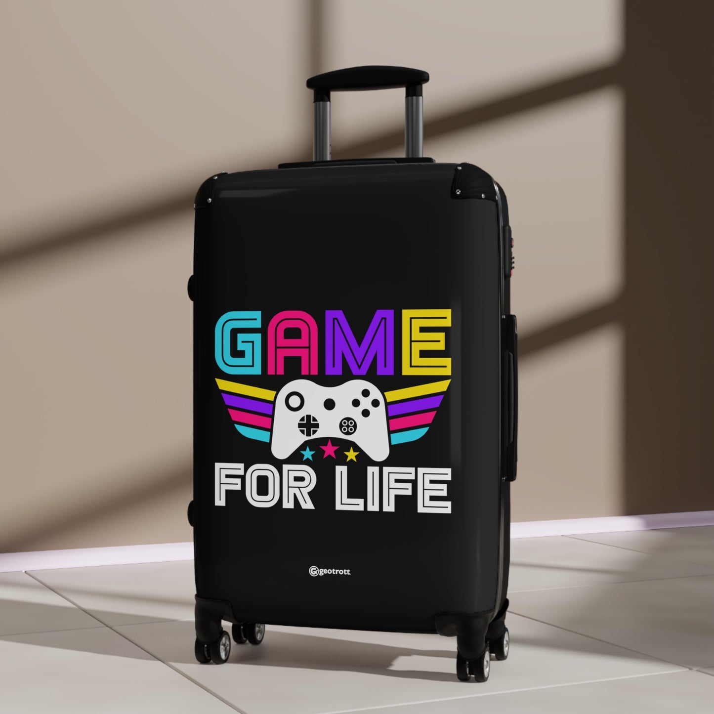 Game For Life Gamer Gaming Suitcase-Bags-Geotrott