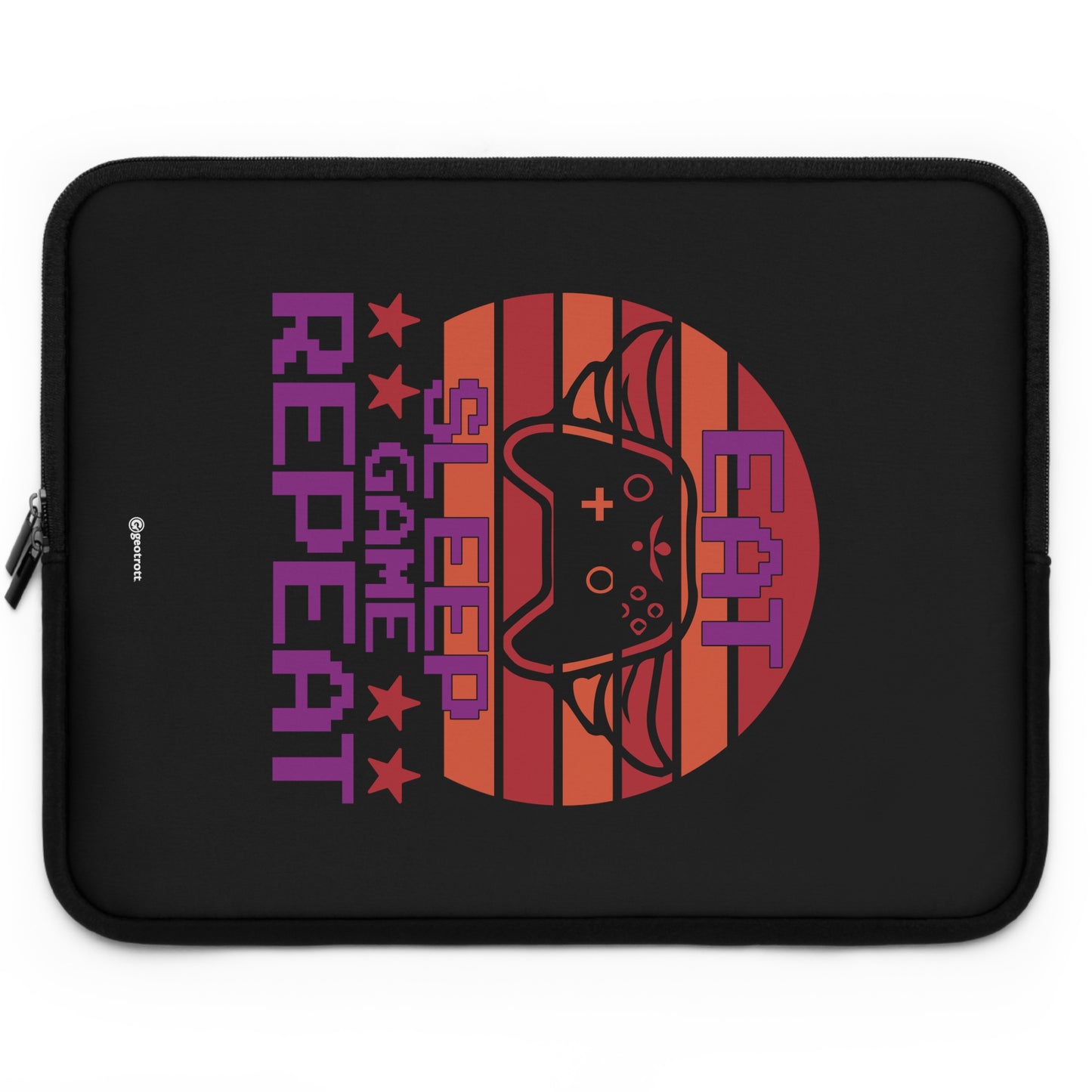 Eat Sleep Game Repeat 4 Gamer Gaming Lightweight Smooth Neoprene Laptop Sleeve