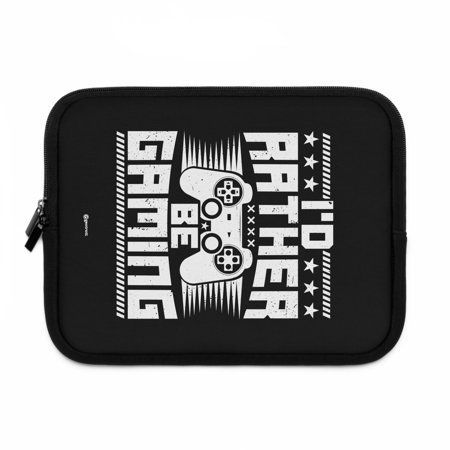 I'D Rather Be Gaming 3 Gamer Gaming Lightweight Smooth Neoprene Laptop Sleeve