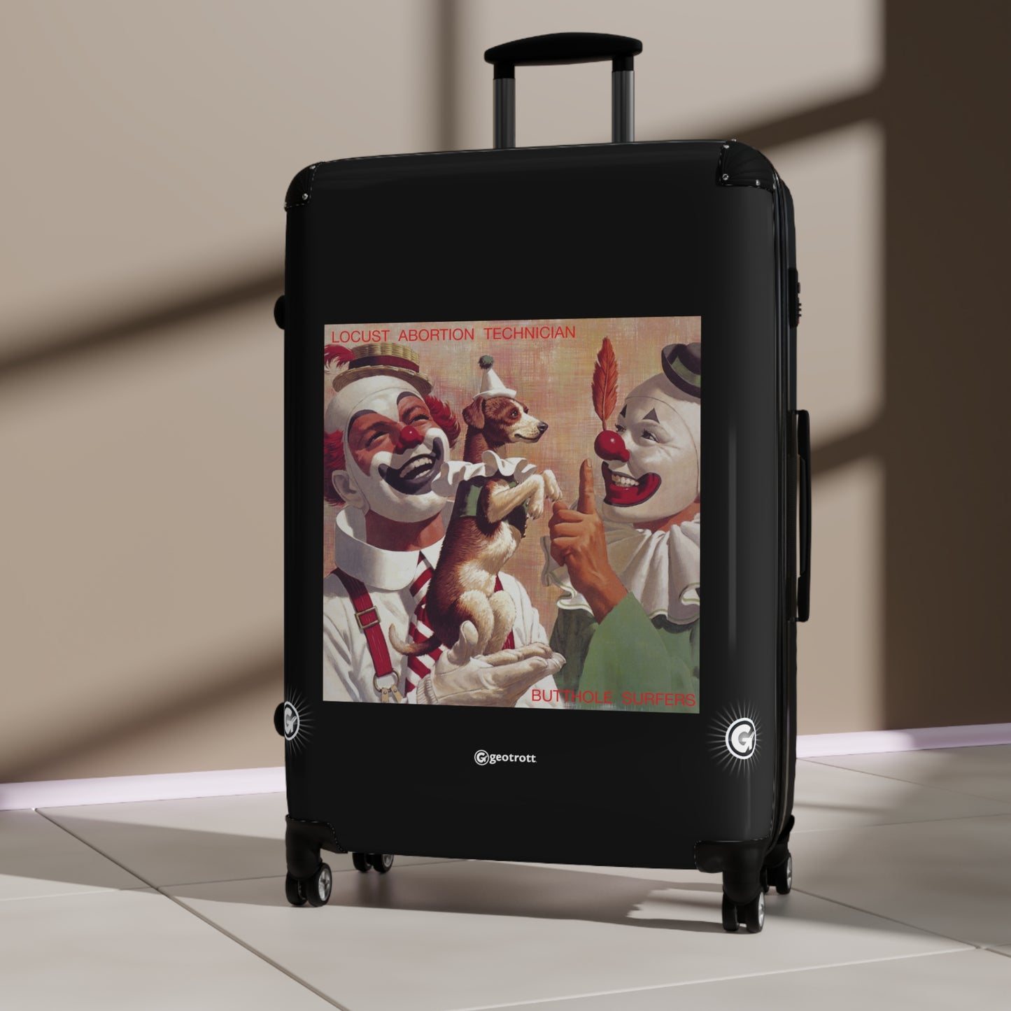 Butthole Surfers Locust Abortion Technician 1987 Luggage Bag Rolling Suitcase Spinner