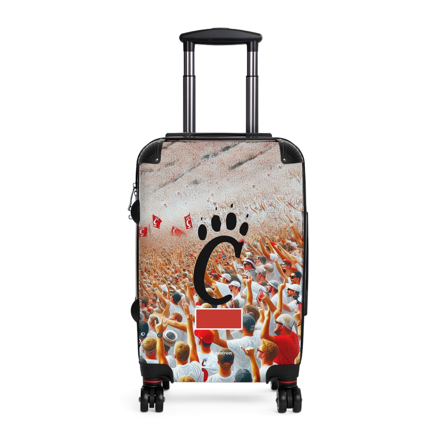 Cincinnati Bearcats Football Team College Team Luggage Bag Rolling Suitcase Spinner