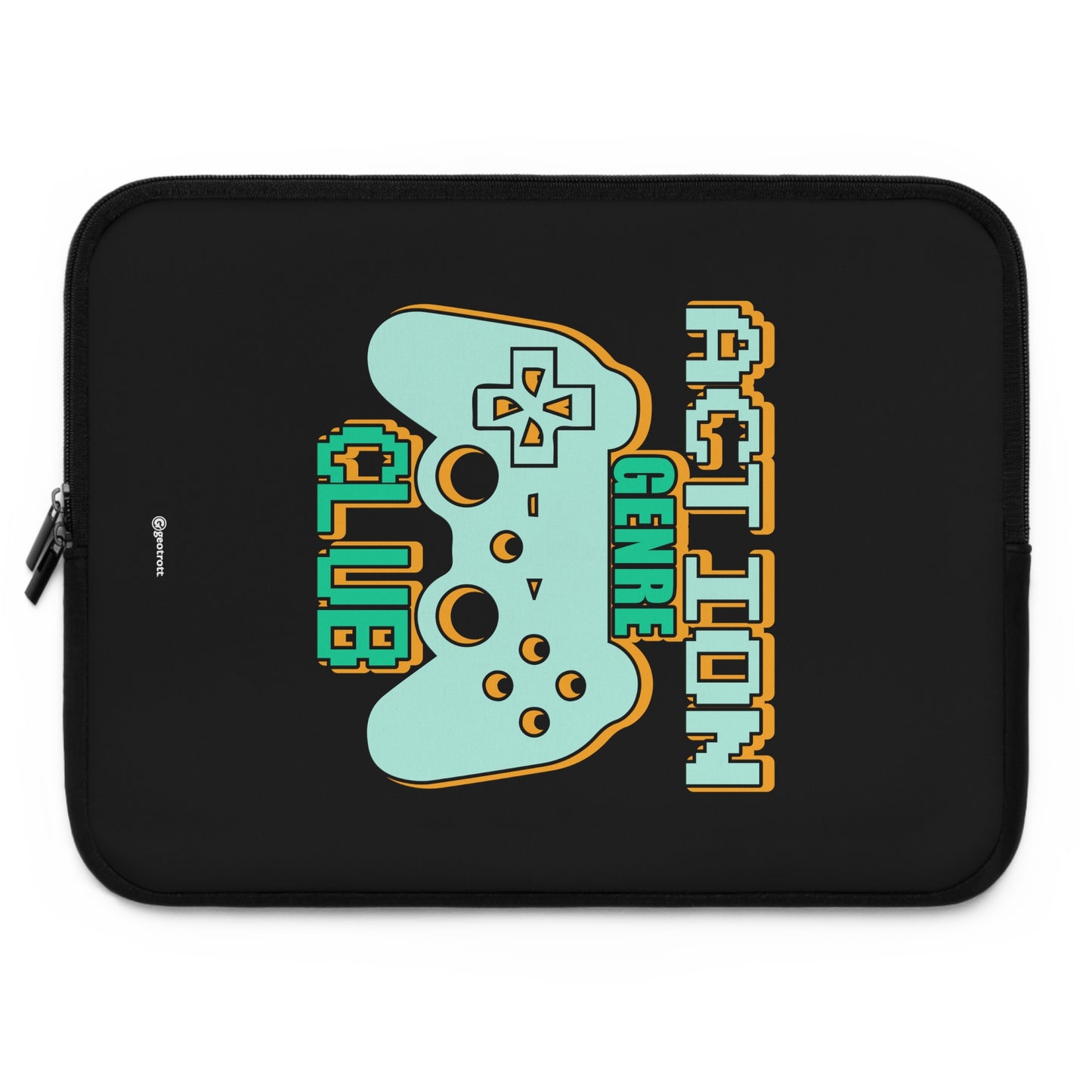 Action Genre Club 2 Gamer Gaming Lightweight Smooth Neoprene Laptop Sleeve