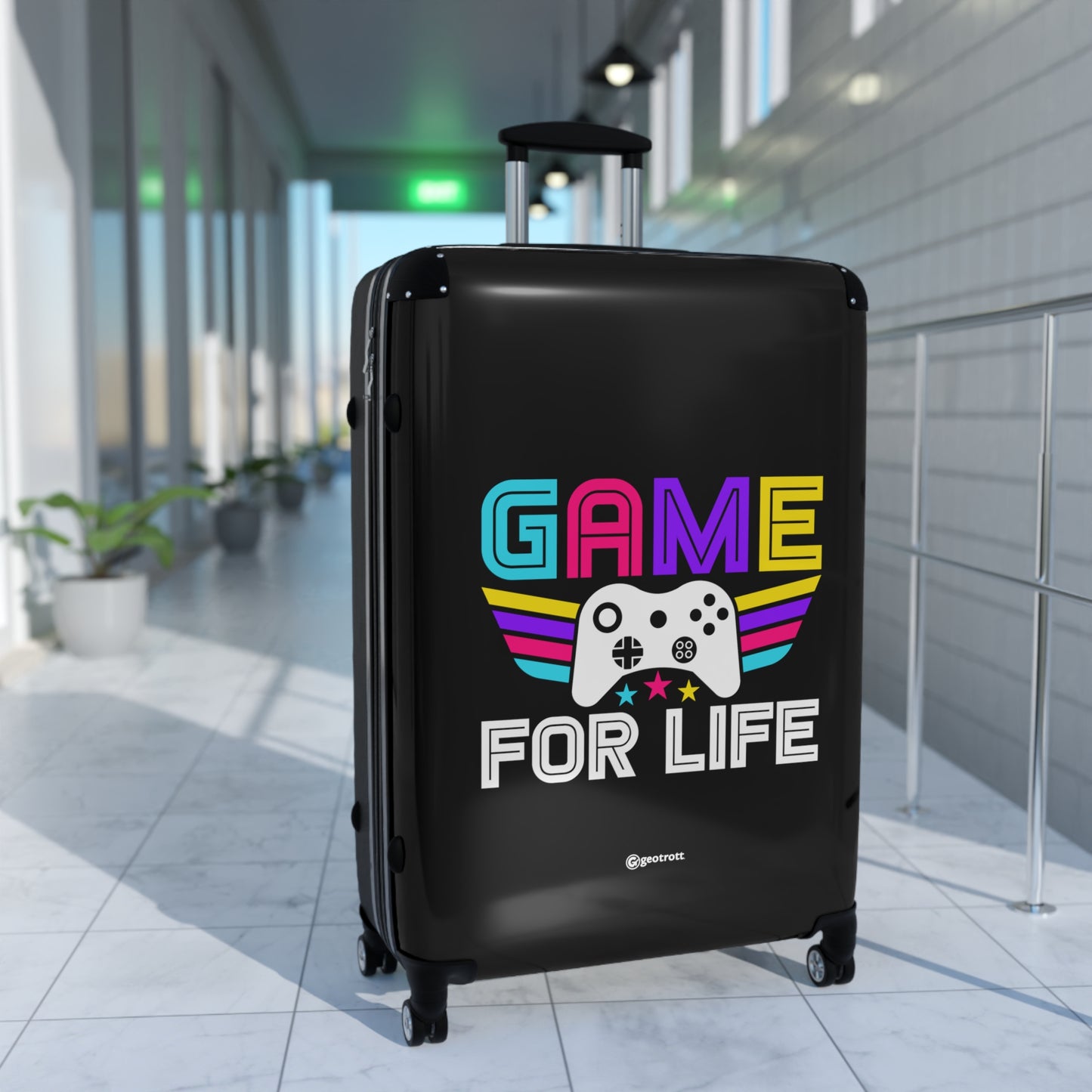 Game For Life Gamer Gaming Suitcase-Bags-Geotrott