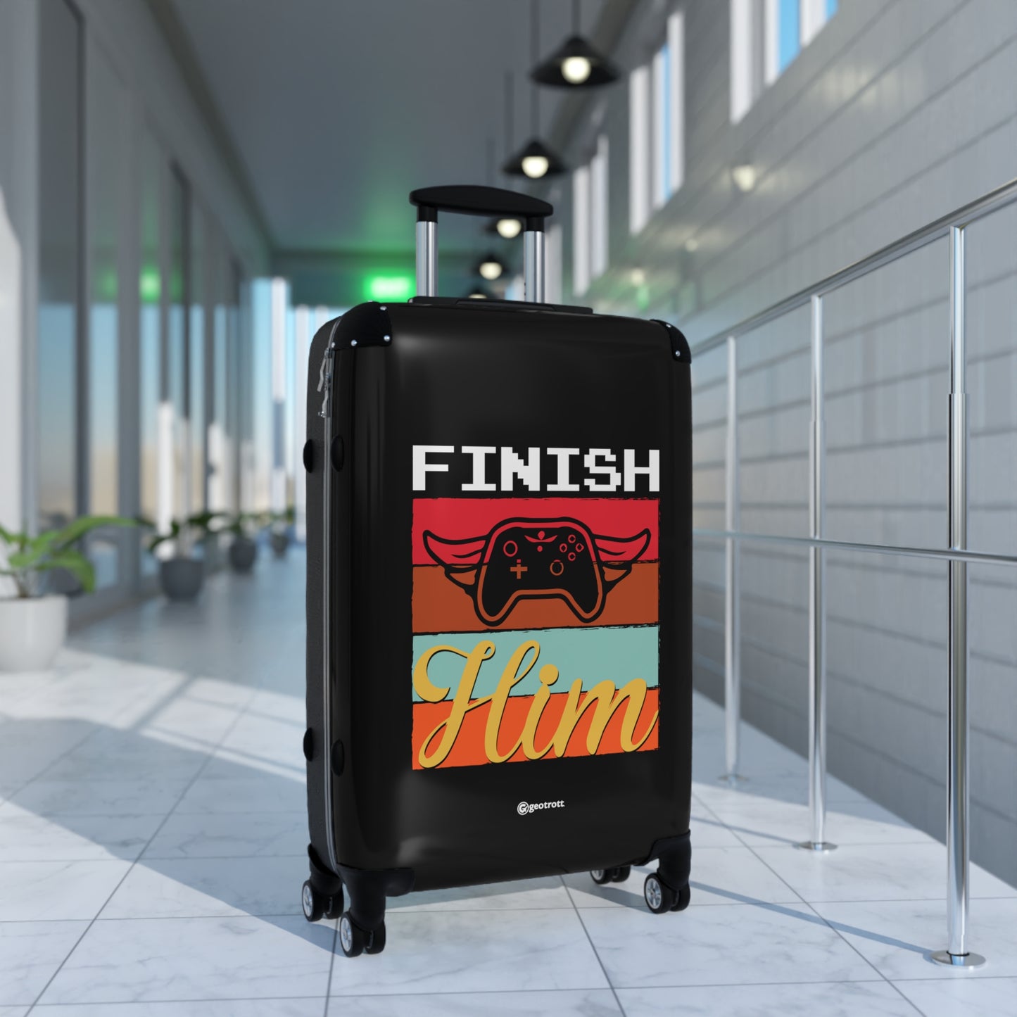 Finish Him 2 Gamer Gaming Suitcase-Bags-Geotrott