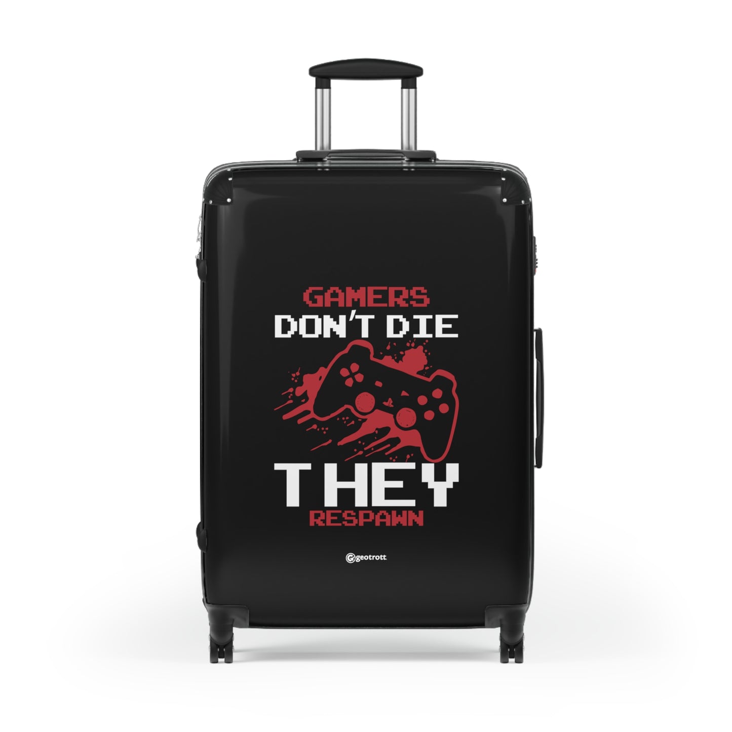 Gamers don't Die they Respawn 2 Gamer Gaming Suitcase-Bags-Geotrott