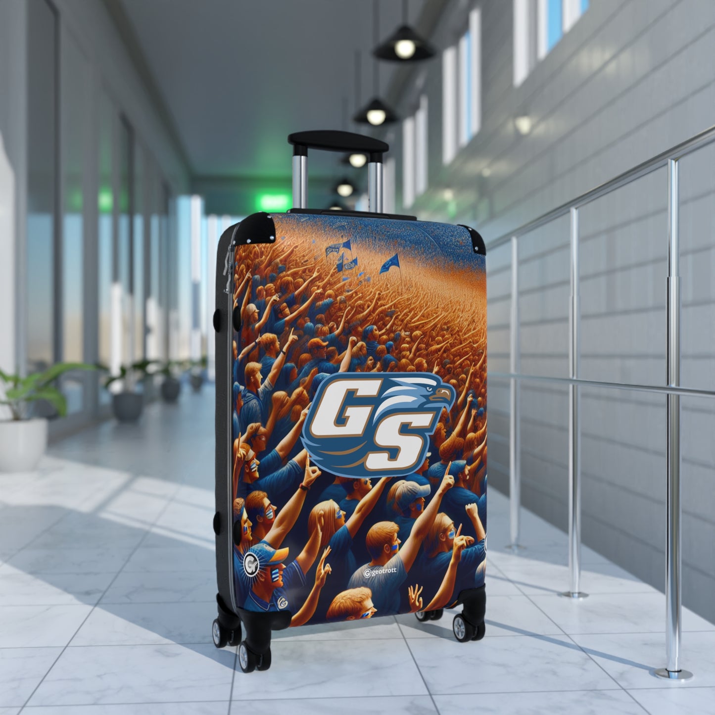Georgia Southern Eagles College Football Team Luggage Bag Rolling Suitcase Spinner