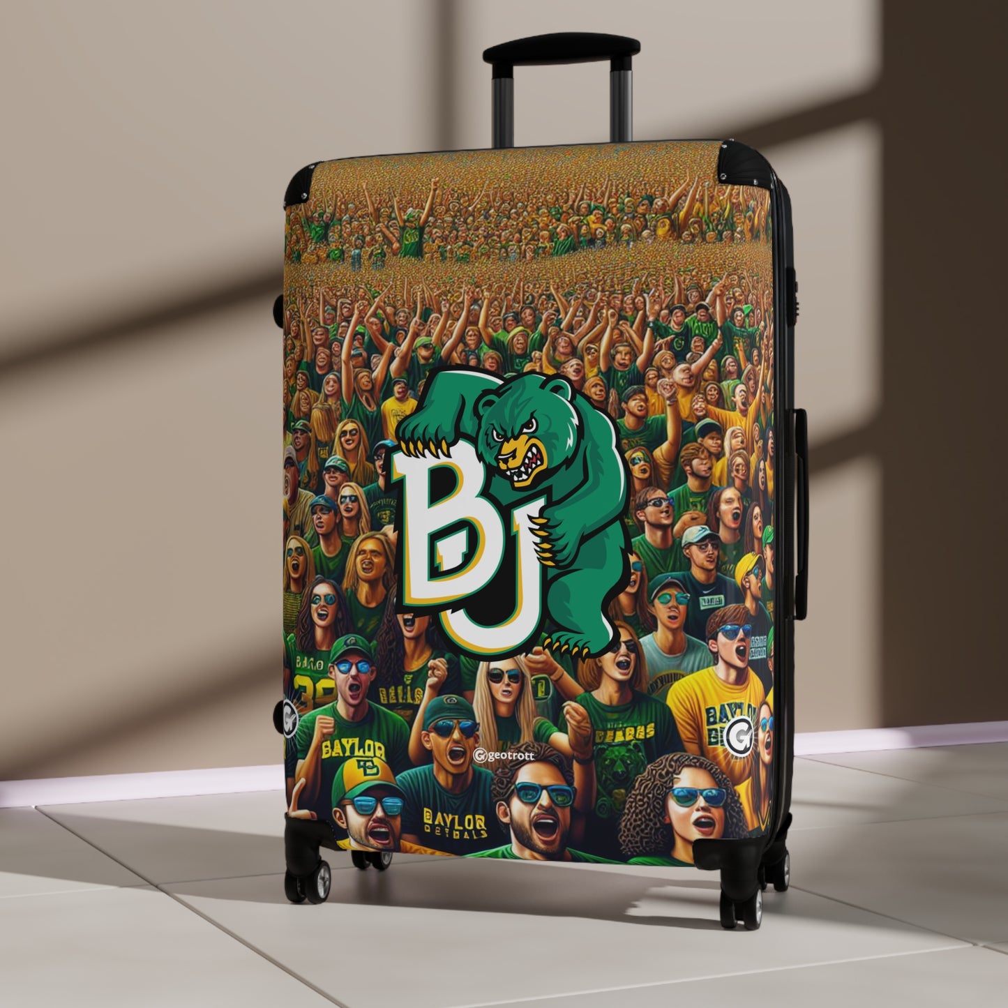 Baylor Bears Team University College Teams Luggage Bag Rolling Suitcase Spinner