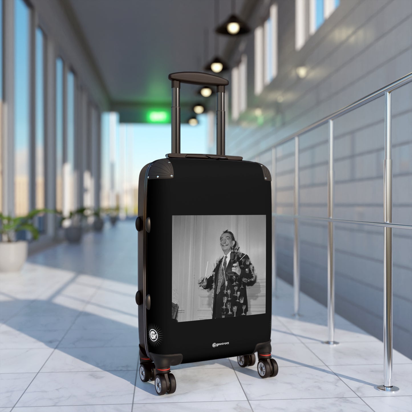 Salvador Dali Paris 1960 20Th Century Photos Luggage Bag Rolling Suitcase Spinner