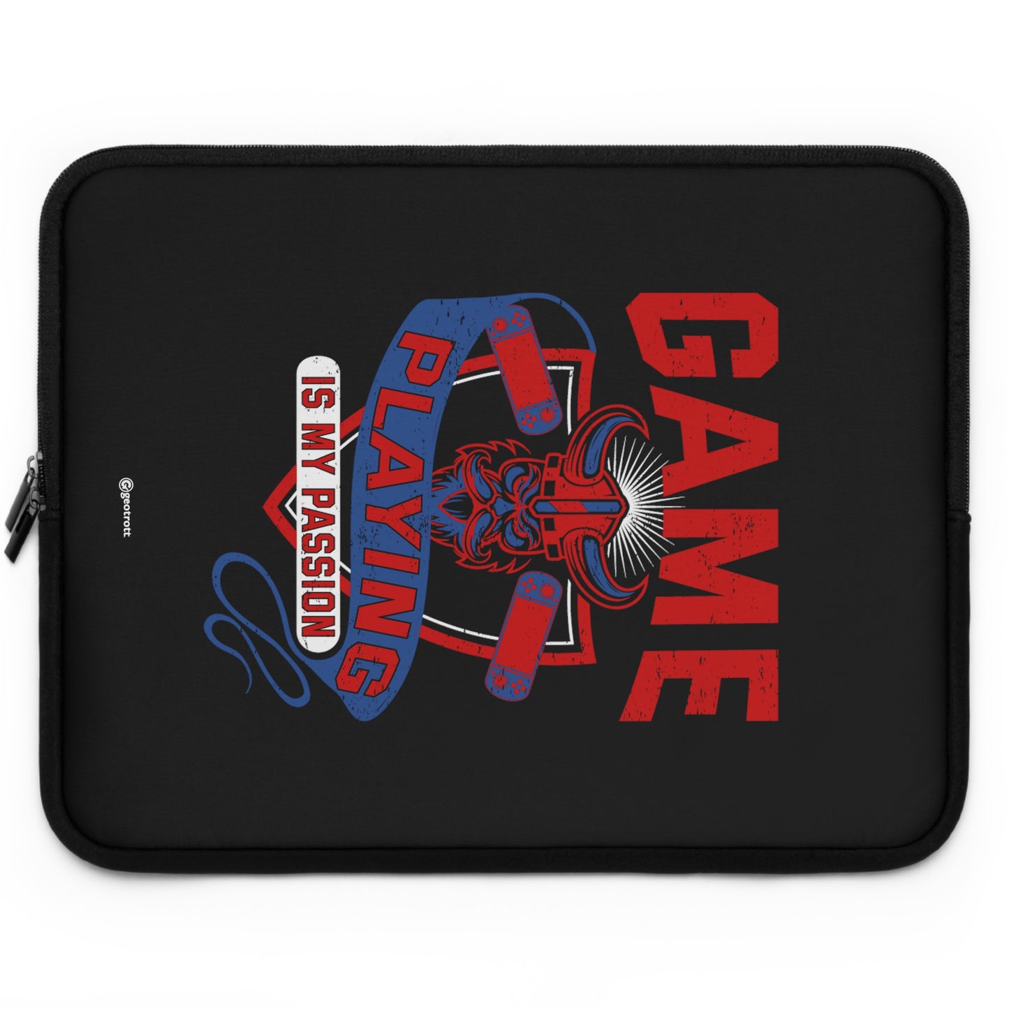 Game Playing Is My Passion Gamer Gaming Lightweight Smooth Neoprene Laptop Sleeve