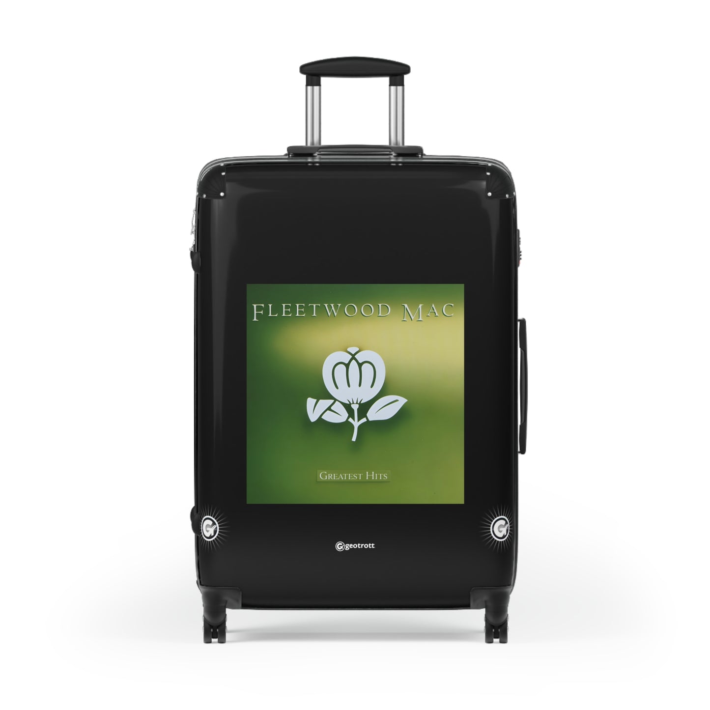 FleetWood Mac Greatest Hits Eighties Music Album Luggage Bag Rolling Suitcase Spinner