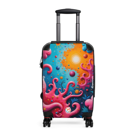 Cyan Veins Beneath Color Skies