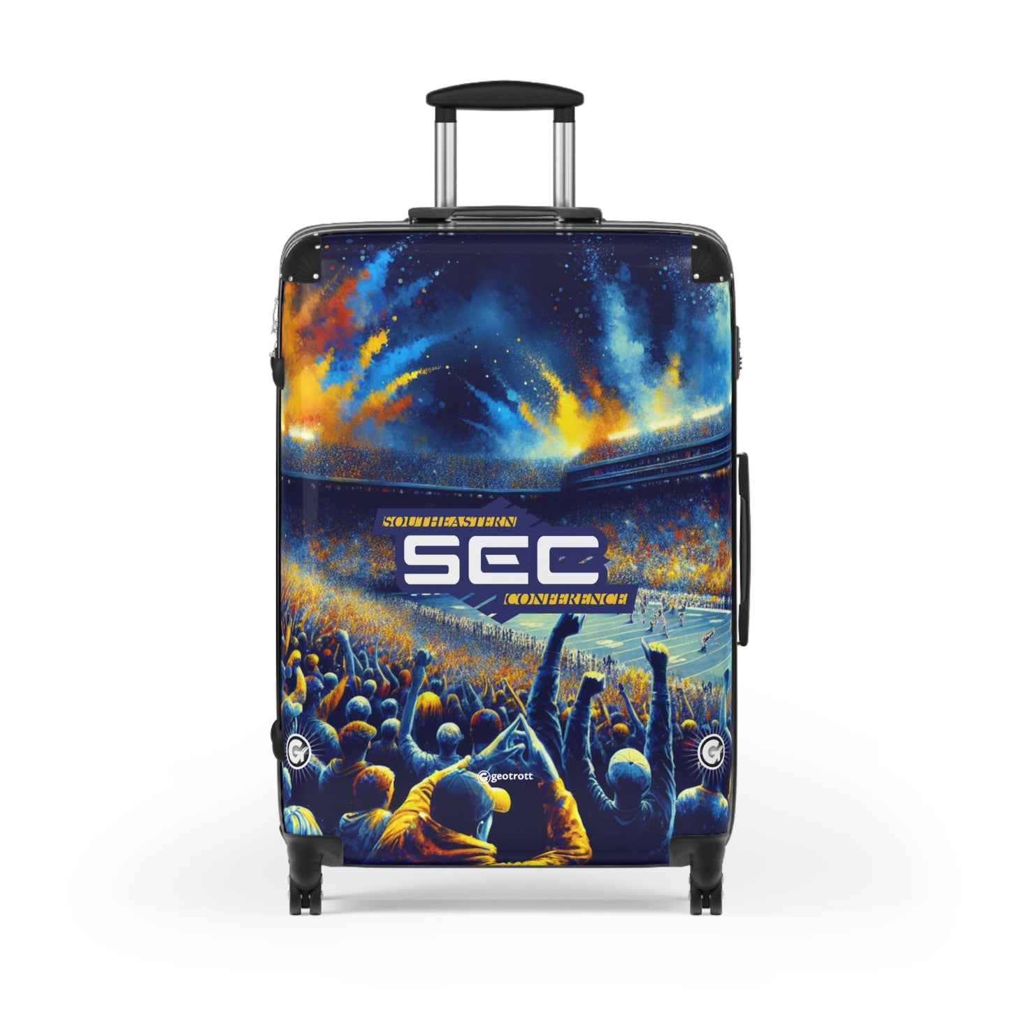 Southeastern Collegiate Athletic Conference Luggage Bag Rolling Suitcase Spinner