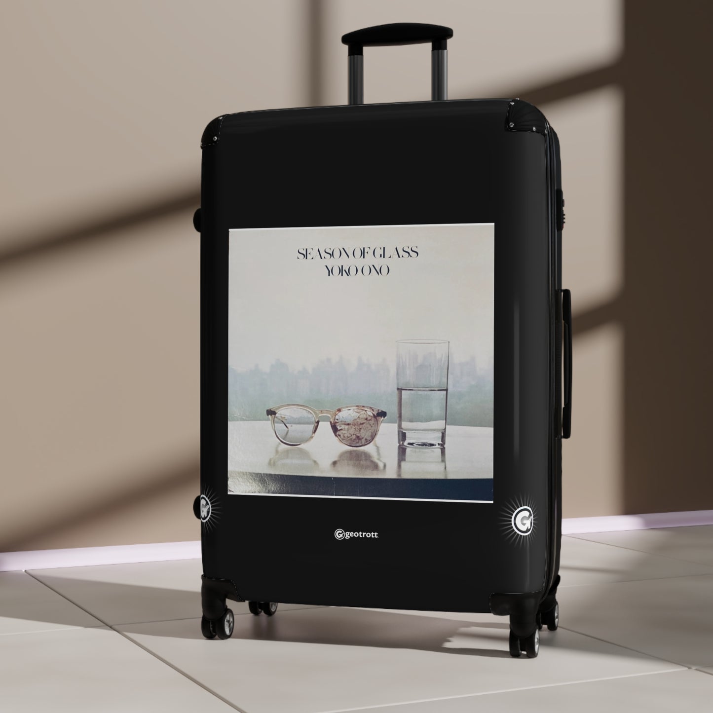 Yoko Ono Season Of Glass 1981 Luggage Bag Rolling Suitcase Spinner