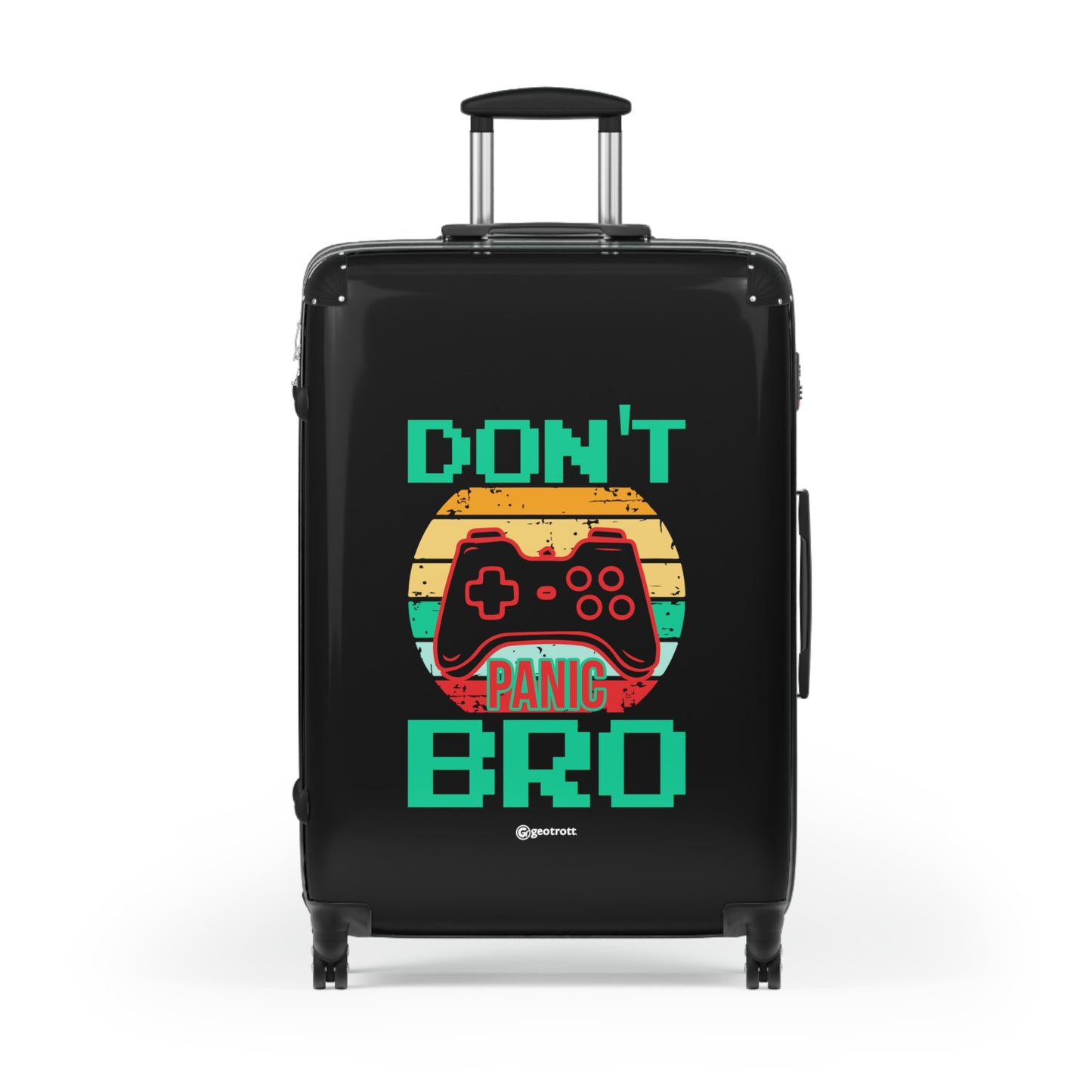 Don't Panic Bro Gamer Gaming Suitcase-Bags-Geotrott