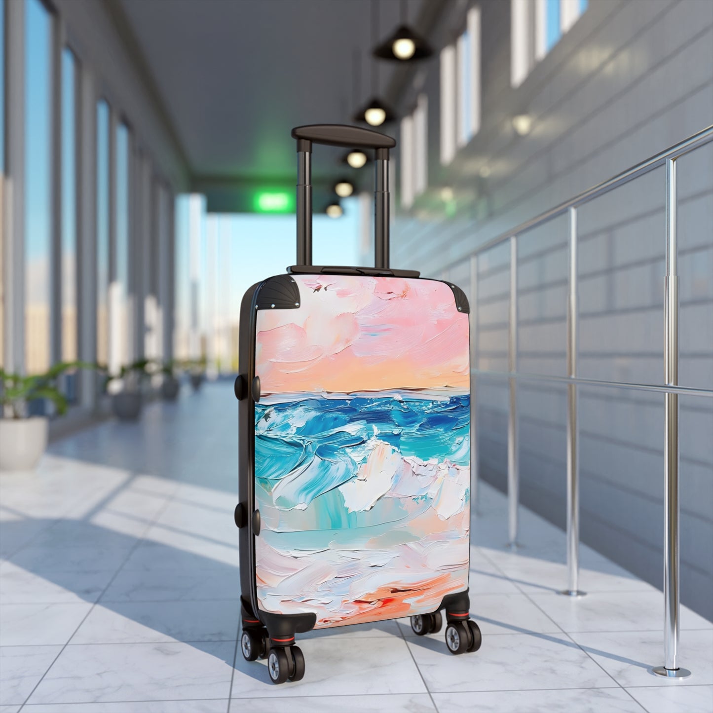 Beach Oil Painting Pattern Suitcase