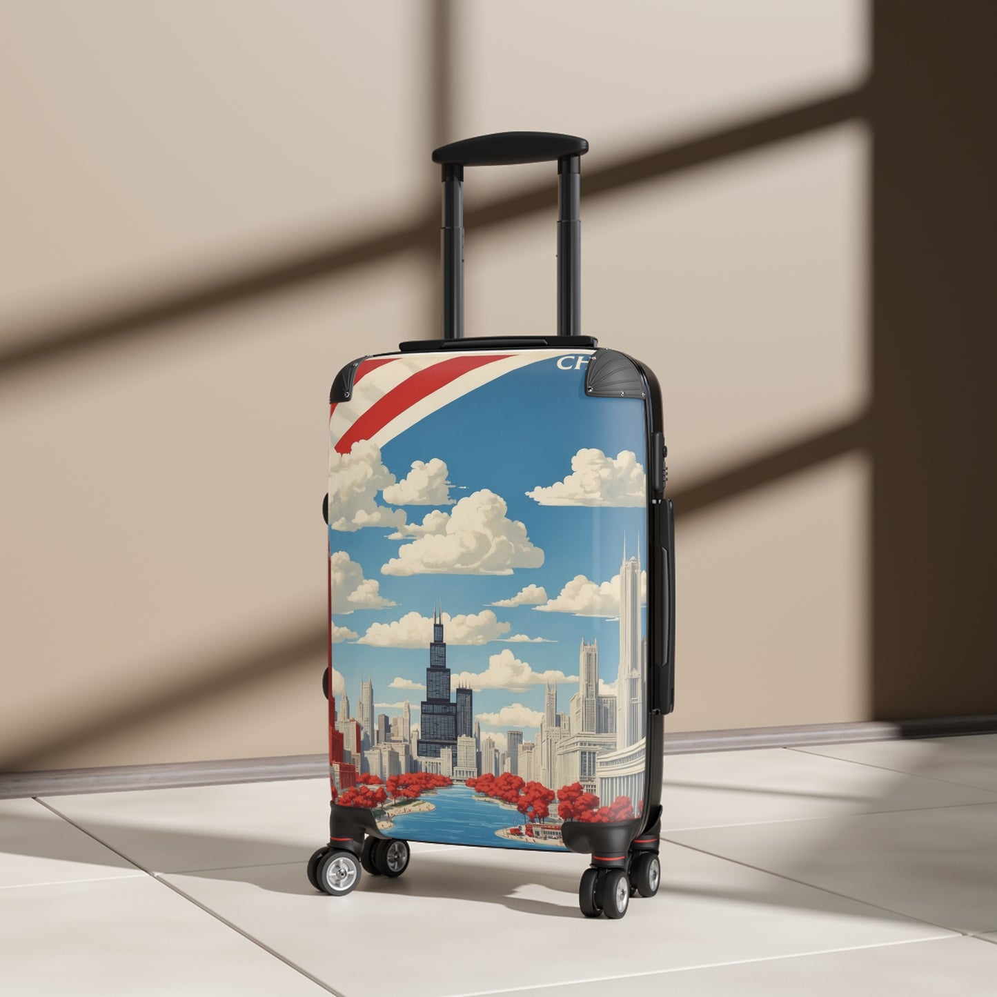 Chicago'S Urban Majesty: Vintage Travel Poster, Iconic Skyline Art Vintage Travel Poster