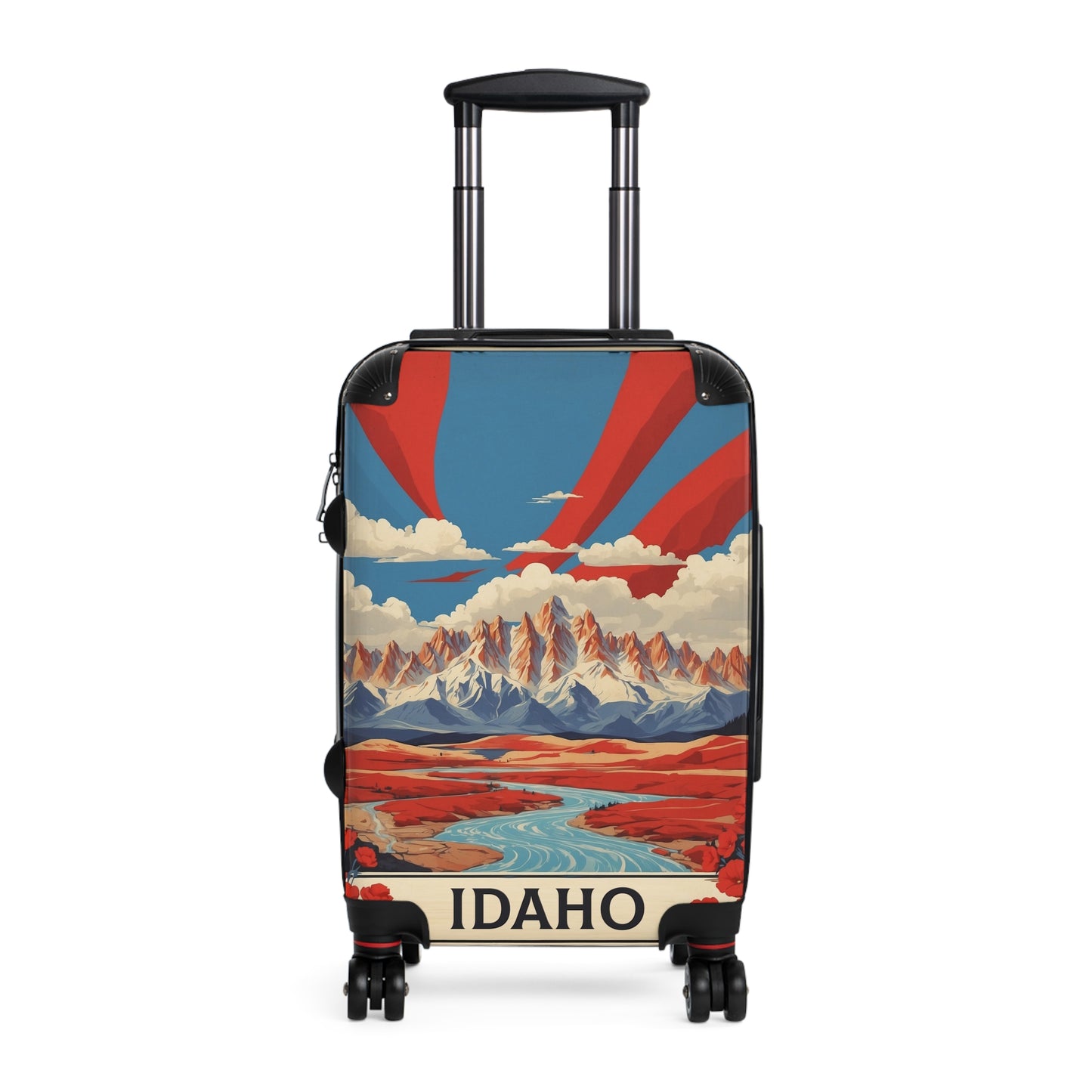 Idaho'S Wild Majesty: Vintage Travel Poster Art, Mountain River Landscape Vintage Travel Poster
