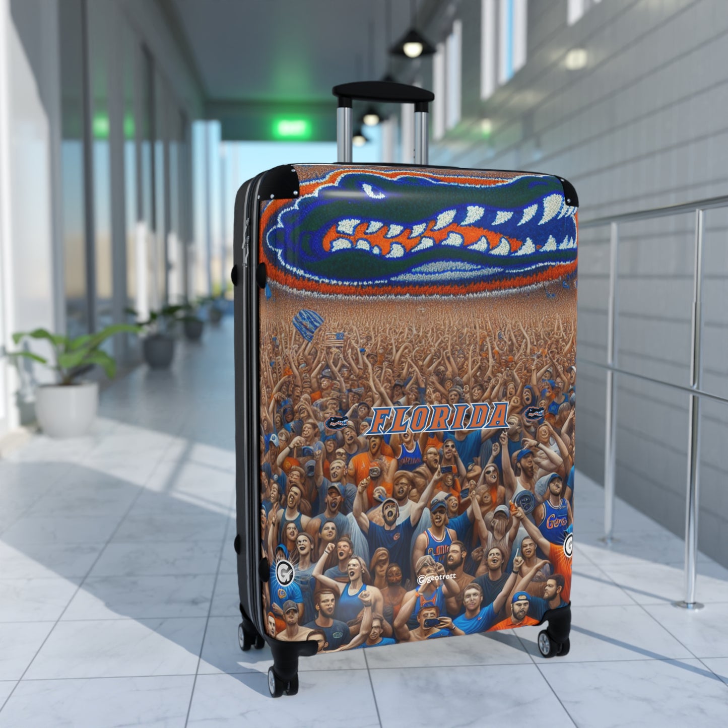 Florida Gators College Team Luggage Bag Rolling Suitcase Spinner