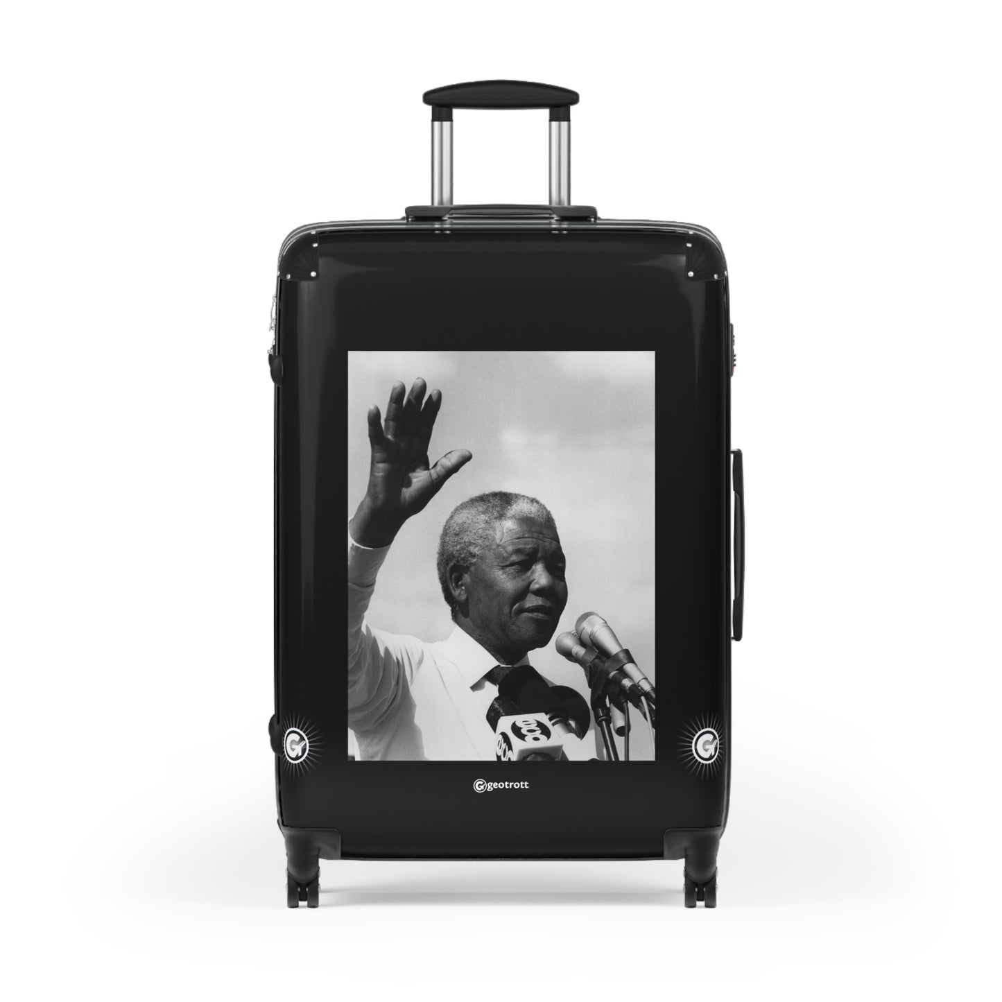 Nelson Mandela The Civil Rights Movement 20Th Century Photos Luggage Bag Rolling Suitcase Spinner