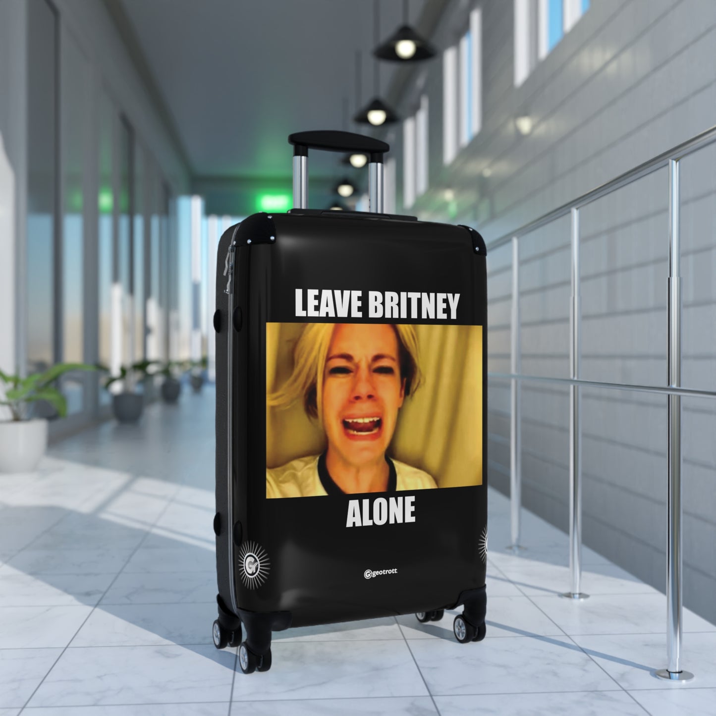 Leave Britney Alone MEME Funny Inspirational Luggage Bag Rolling Suitcase Spinner