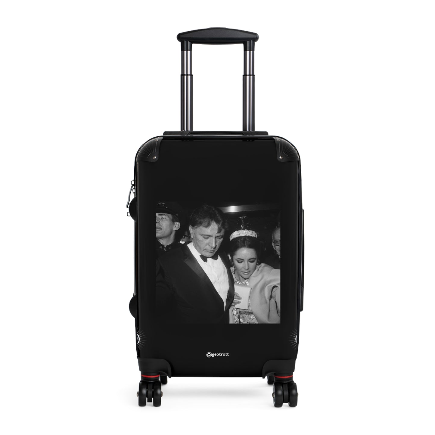 Elizabeth Taylor And Richard Burton En Route To Hotel 20Th Century Photos Luggage Bag Rolling Suitcase Spinner