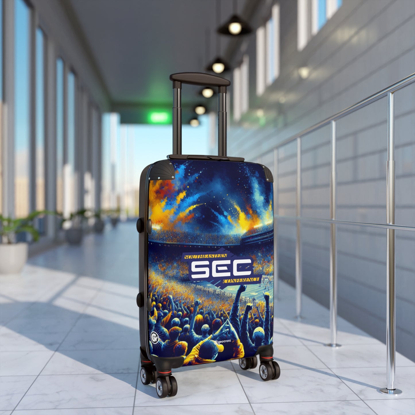 Southeastern Collegiate Athletic Conference Luggage Bag Rolling Suitcase Spinner