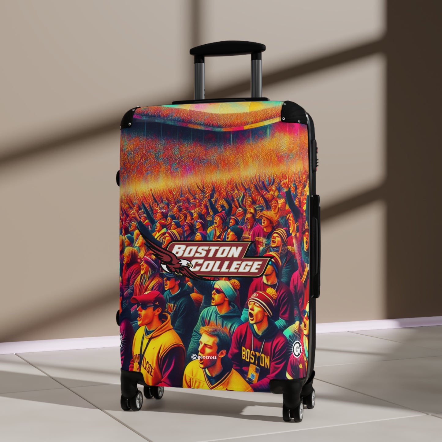 Boston College Eagles College Team Luggage Bag Rolling Suitcase Spinner