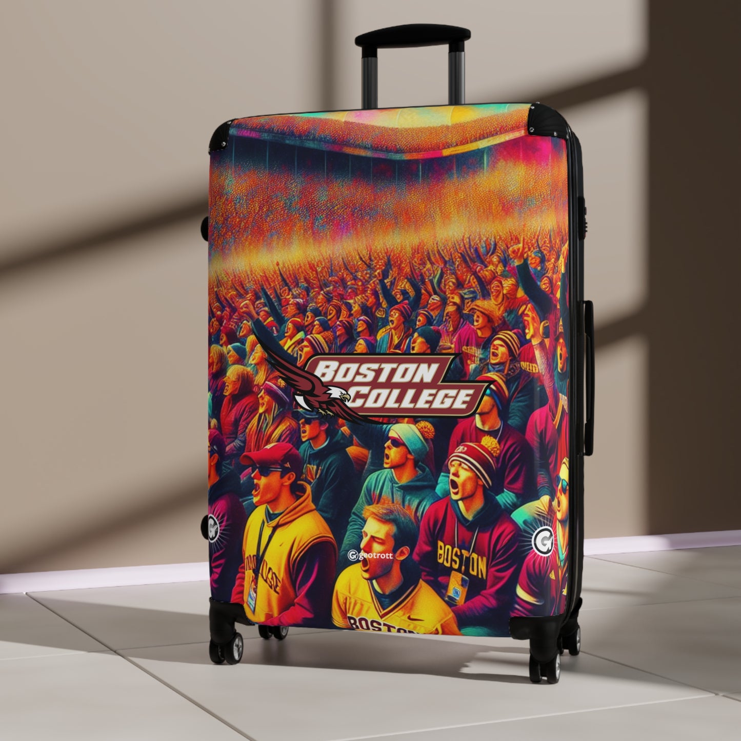 Boston College Eagles College Team Luggage Bag Rolling Suitcase Spinner