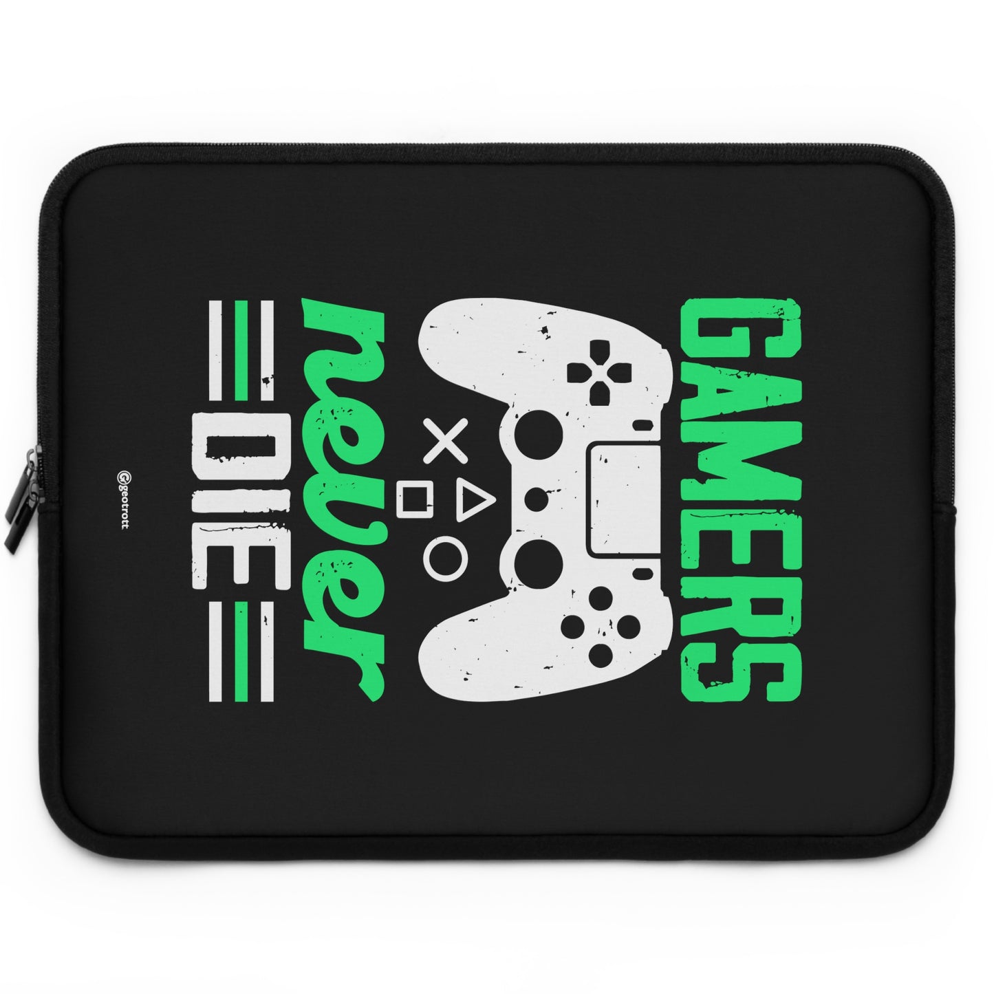 Gamers Never Die Gamer Gaming Lightweight Smooth Neoprene Laptop Sleeve