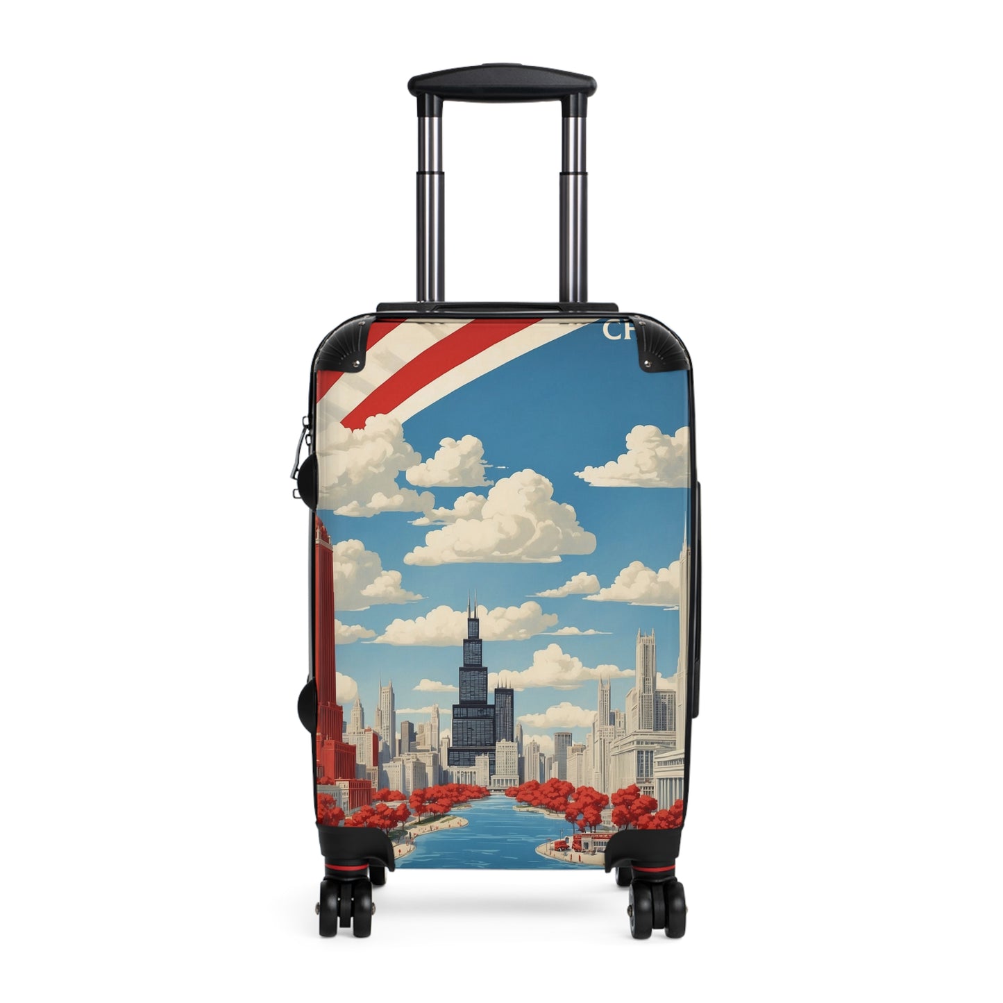 Chicago'S Urban Majesty: Vintage Travel Poster, Iconic Skyline Art Vintage Travel Poster
