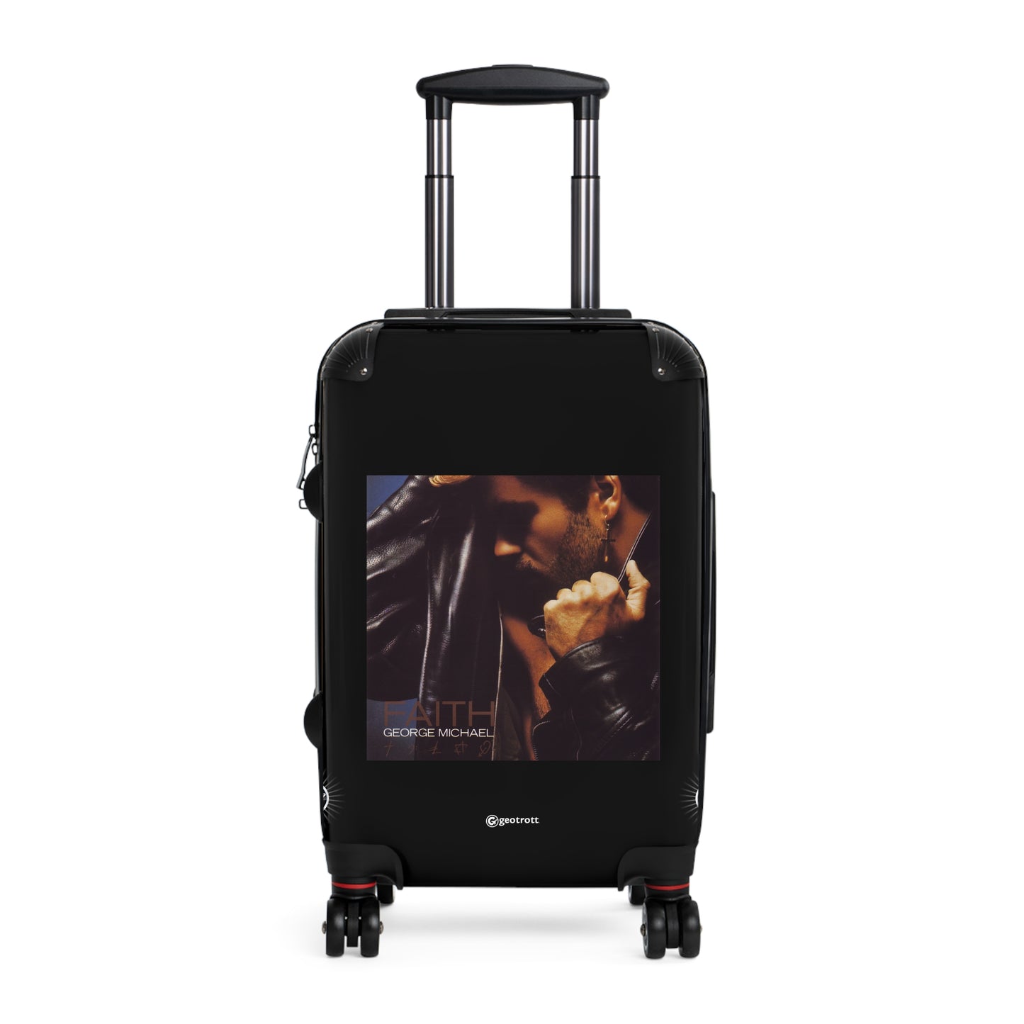 George Michael Faith Eighties Music Album Luggage Bag Rolling Suitcase Spinner