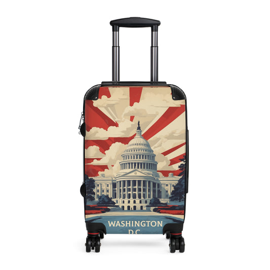 Capitol Glory: Vintage Americana Poster, Washington D C Landmark Art Vintage Travel Poster