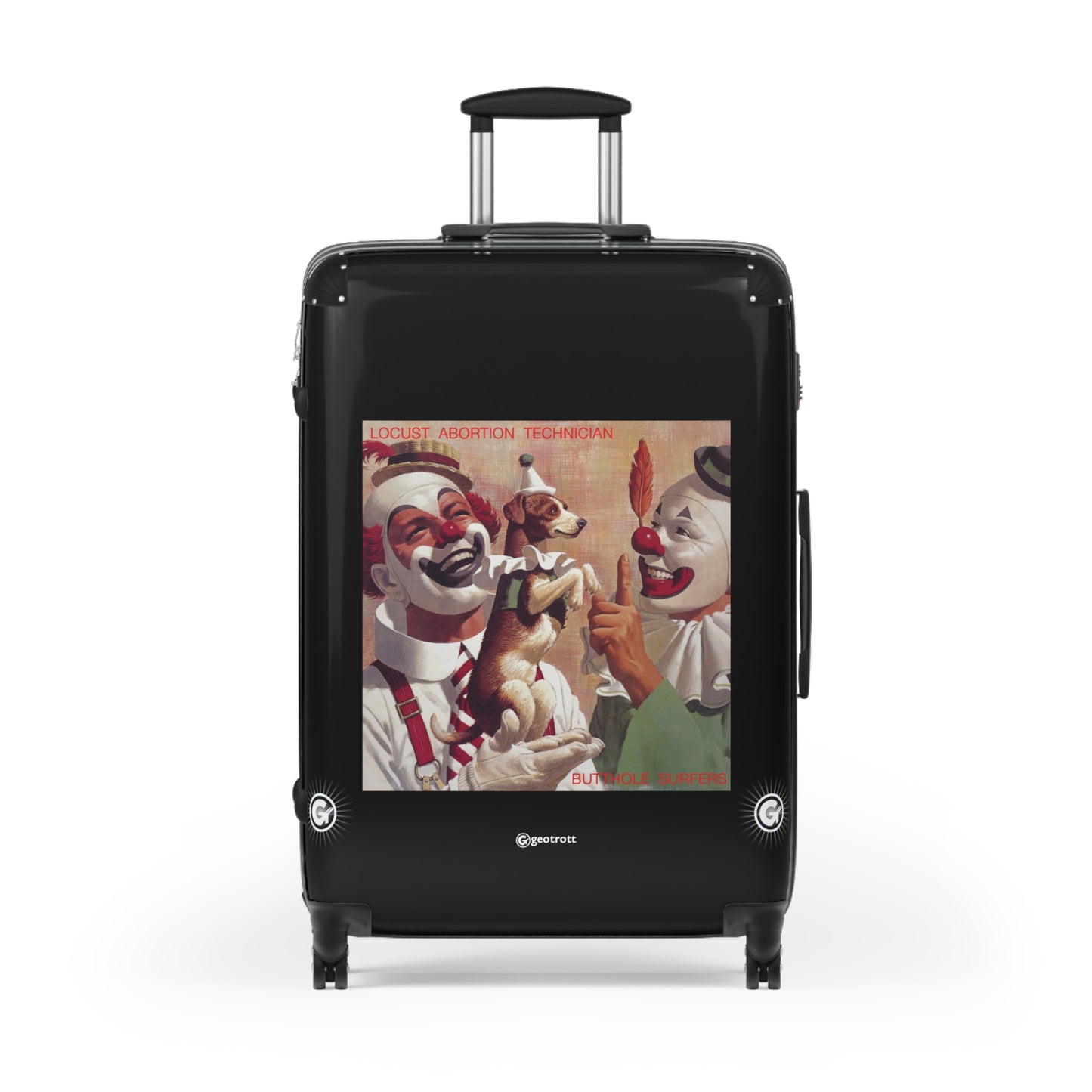 Butthole Surfers Locust Abortion Technician 1987 Luggage Bag Rolling Suitcase Spinner