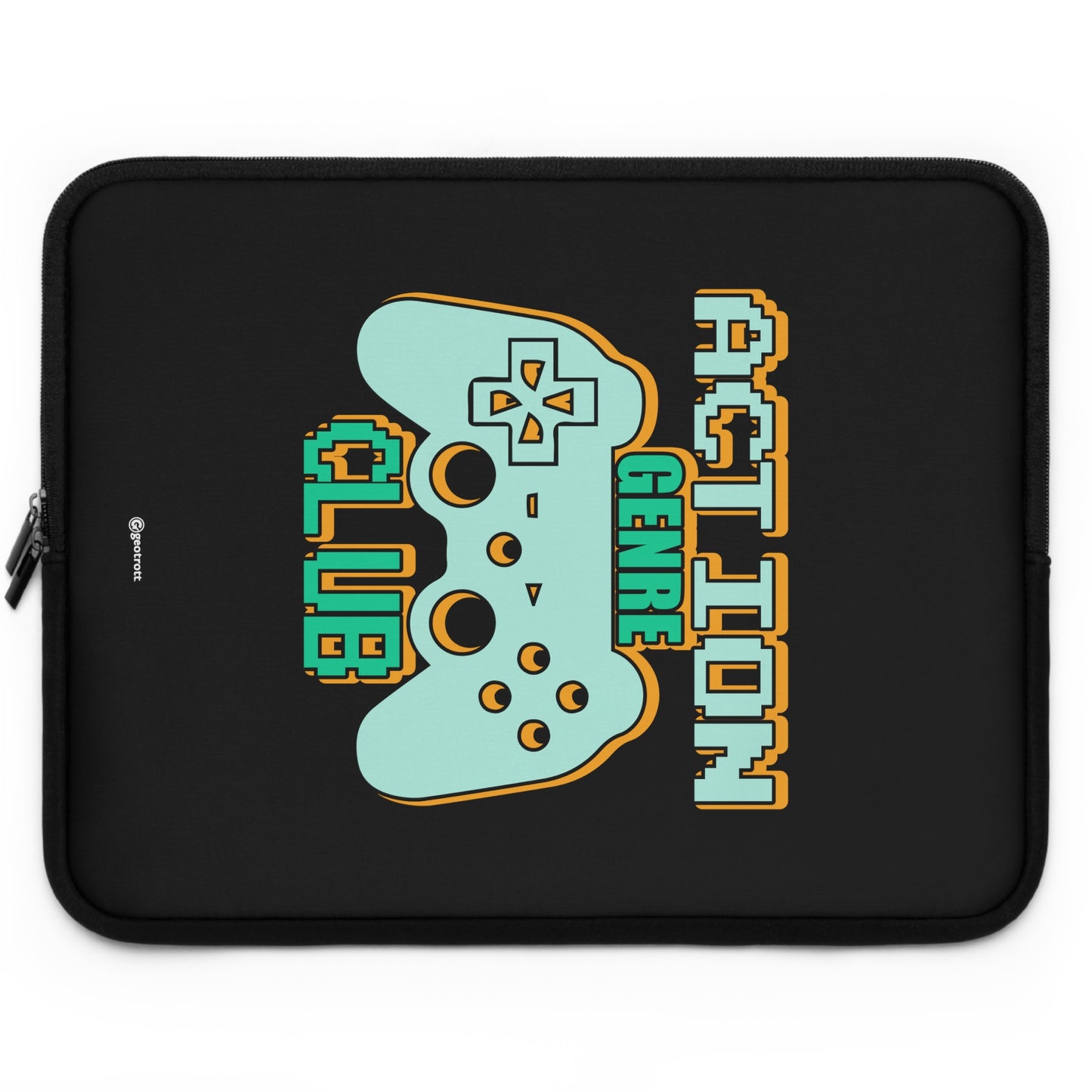 Action Genre Club 2 Gamer Gaming Lightweight Smooth Neoprene Laptop Sleeve
