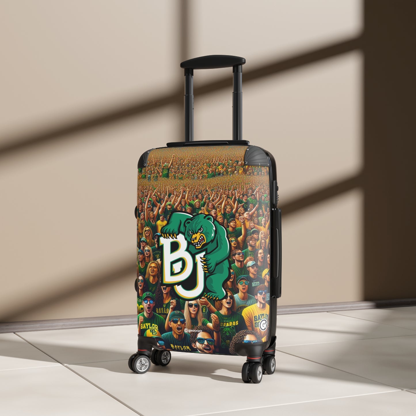 Baylor Bears Team University College Teams Luggage Bag Rolling Suitcase Spinner