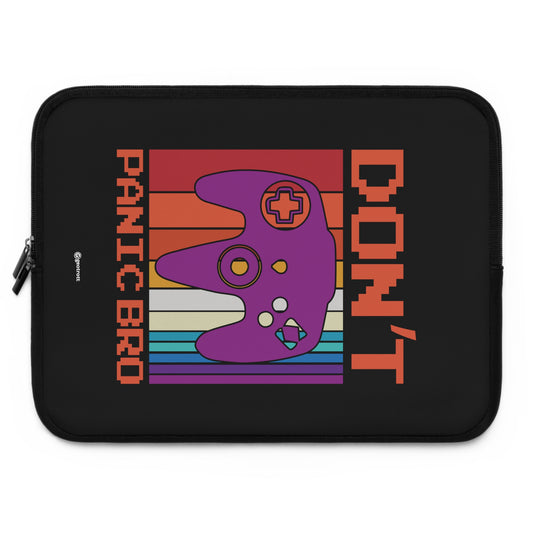 Don'T Panic Bro Gamer Gaming Lightweight Smooth Neoprene Laptop Sleeve