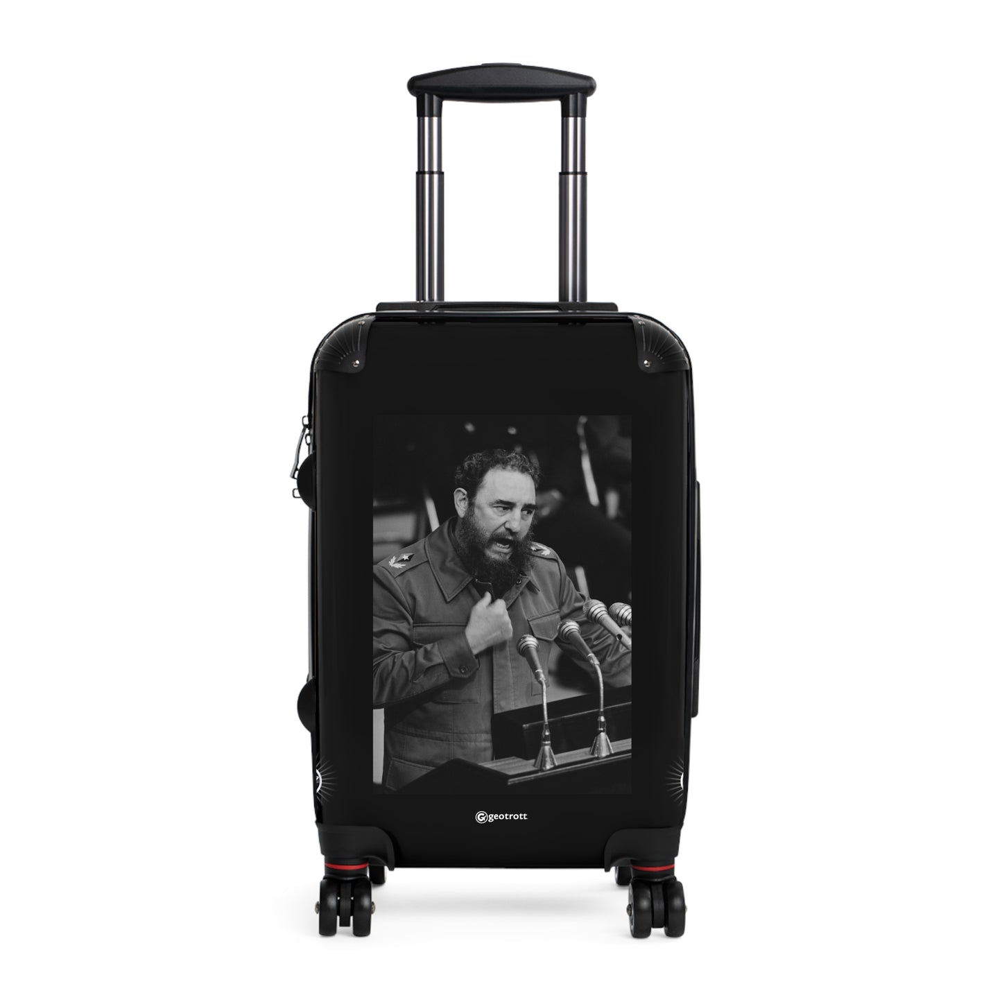 Fidel Alejandro Castro Ruz Cuban President 20Th Century Photos Luggage Bag Rolling Suitcase Spinner
