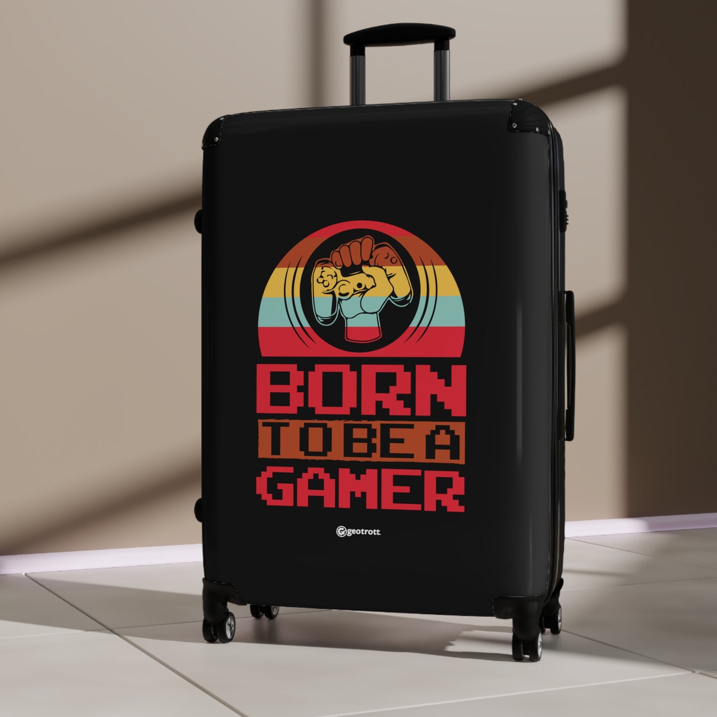 Born to be a Gamer Gamer Gaming Suitcase-Bags-Geotrott