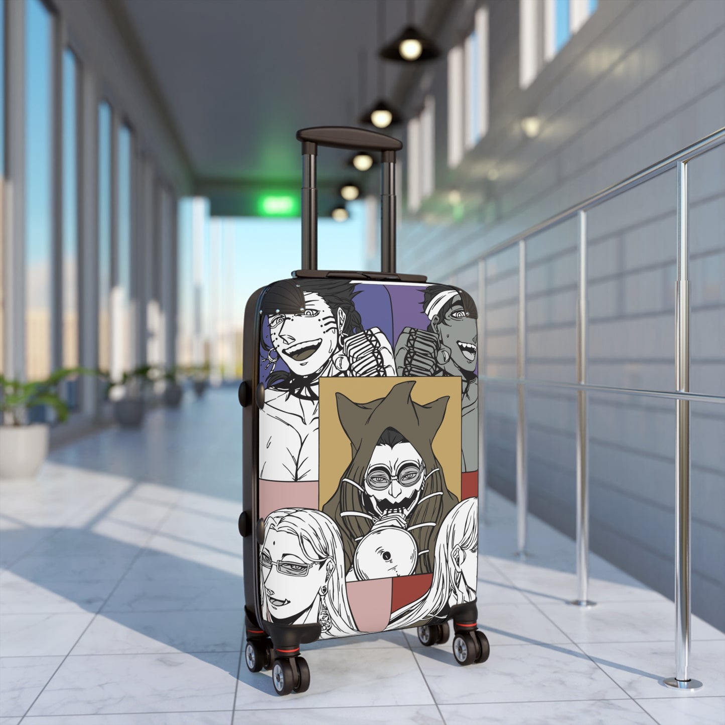 Quintet of Chaos: Anime-Style Character Portraits, Dynamic Segmented Composition