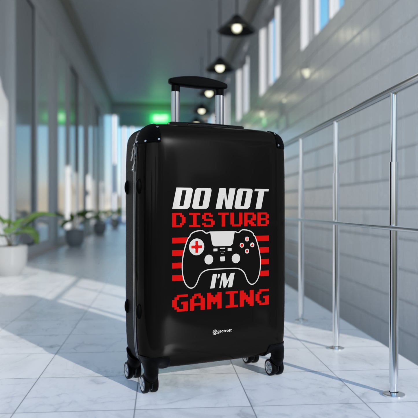 Do Not Disturb I'm Gaming Gamer Gaming Suitcase-Bags-Geotrott