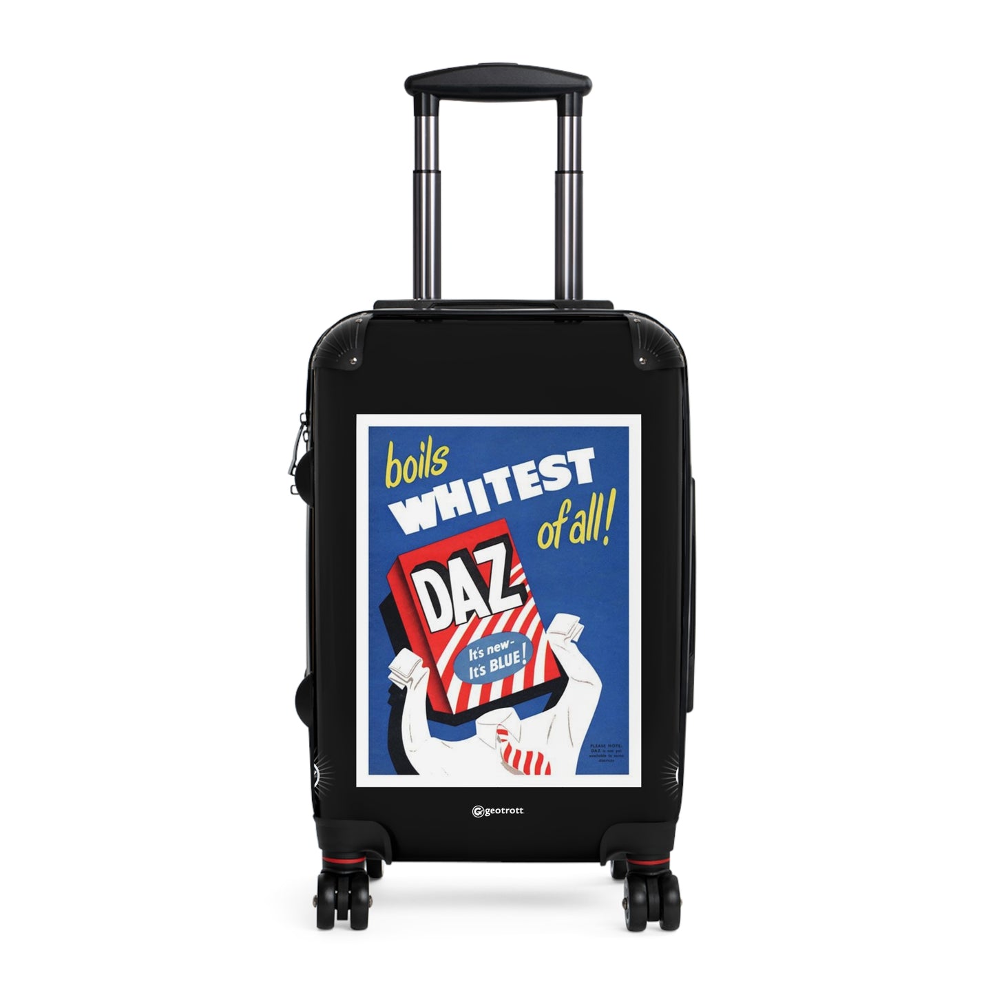 Daz 1950S Uk Washing Powder Products Vintage Posters Retro Ad Luggage Bag Rolling Suitcase Spinner