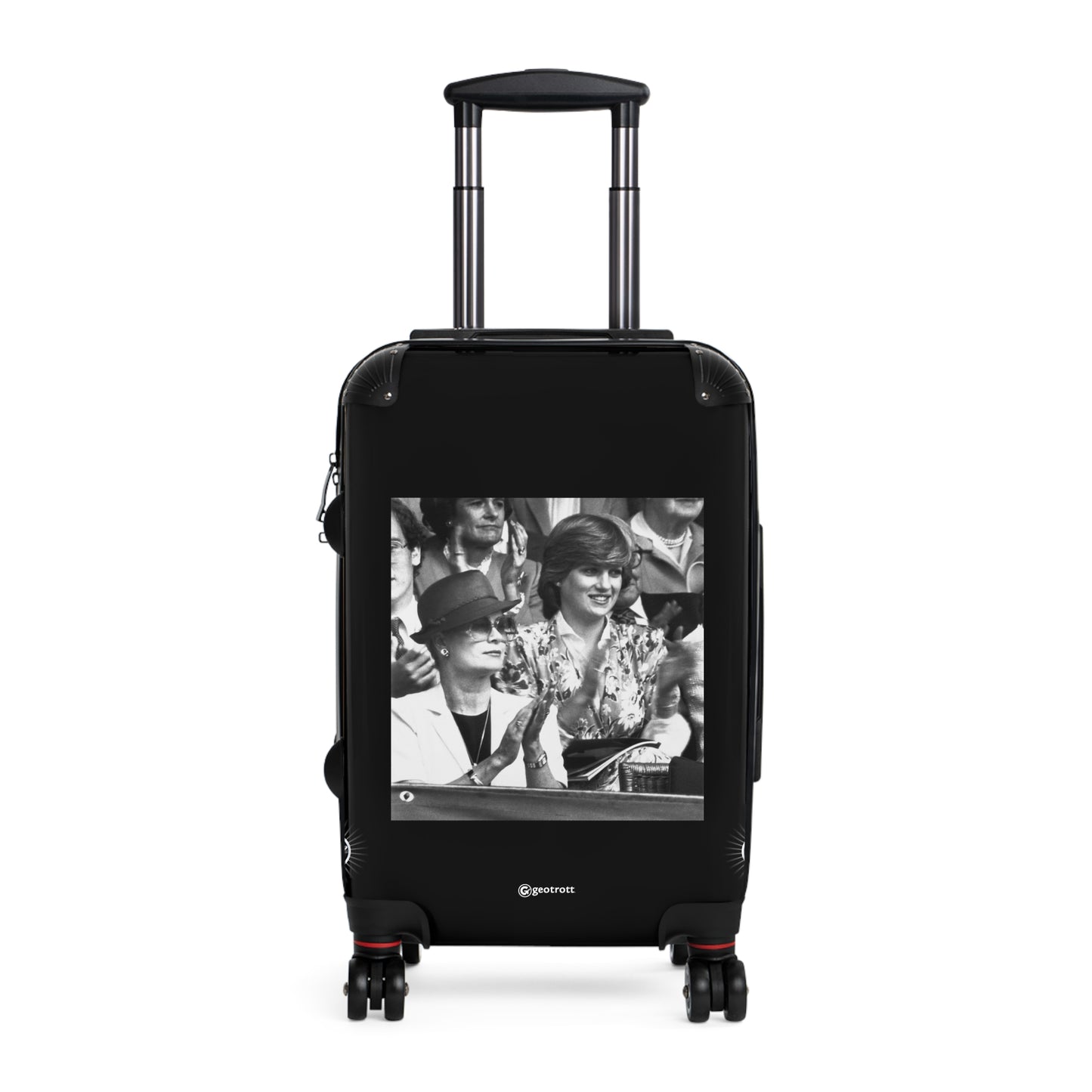 Princess Grace And Lady Diana Spencer Applauding 20Th Century Photos Luggage Bag Rolling Suitcase Spinner