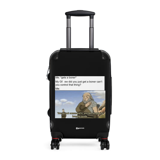 Boner Girlfriend Anime Joke Meme Funny Inspirational Luggage Bag Rolling Suitcase Spinner