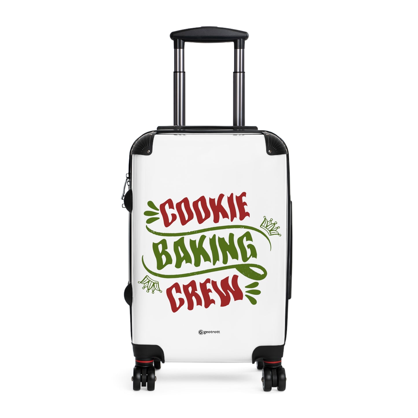 Funny Inspirational Cookie Baking Crew Luggage Bag Rolling Suitcase Spinner